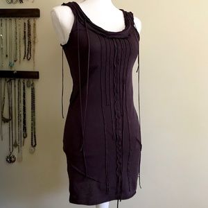 AllSaints Tank Dress, Distressed, Jersey, XS